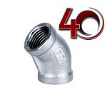 Codo 45° roscado, 1 1/2", 150#, NPT