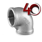Codo 90° roscado, 1/2", 150#, NPT