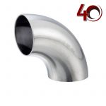 3" Codo 90° Sanitario SOLDABLE Inoxidable SUS-304 / SS-304